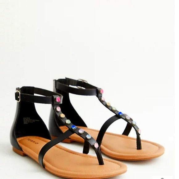 Torrid Love Rainbow Rhinestone T-Strap Sandal(13W) - Picture 2 of 4